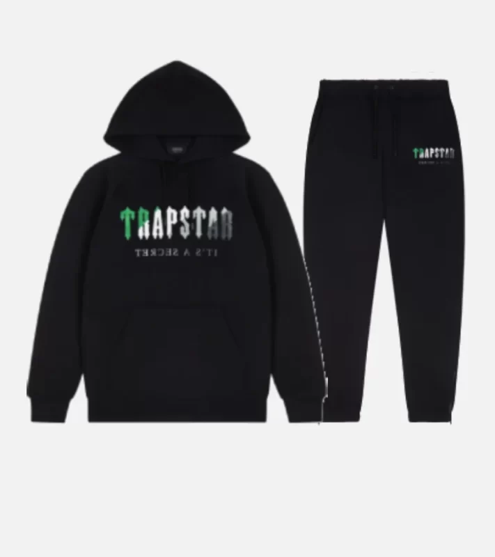 Trapstar London Chenille Negru/Verde Tracksuit